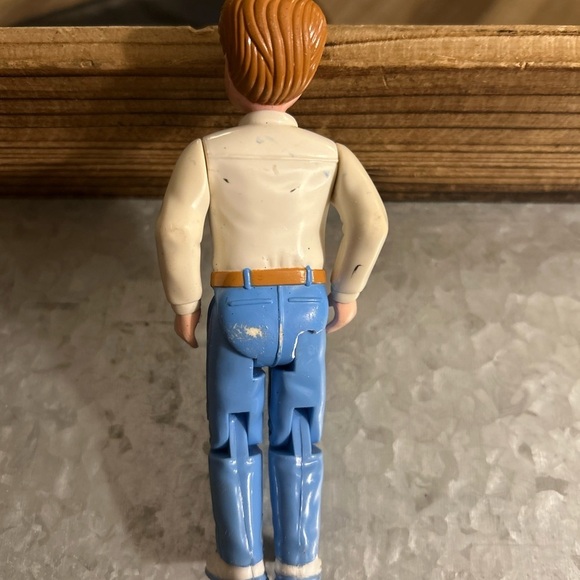 Vintage Fisher-Price Loving Family Dad 1993 Action Figure with Blue Pants - Picture 3 of 5